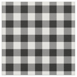 Vit och svart Gingham-ruta Tyg