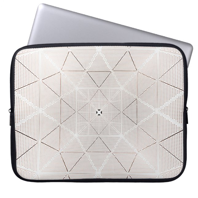 Vit och svart illustration laptop fodral (Framsidan)