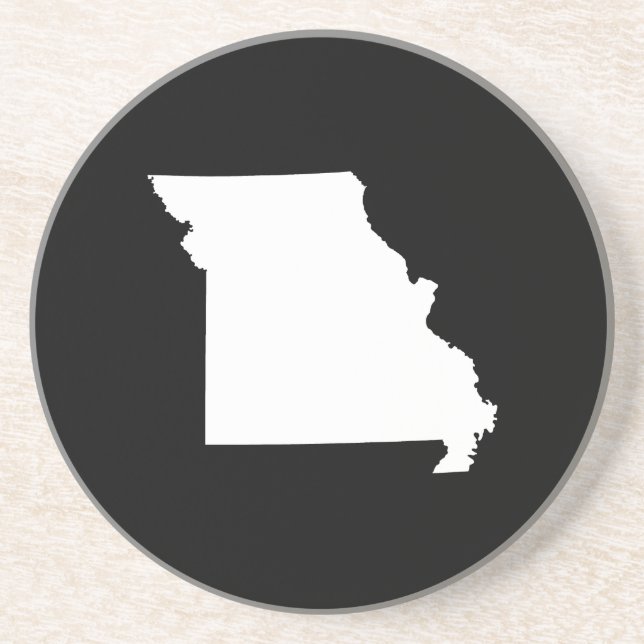 Vit och svart Missouri Underlägg Sandsten (Framsidan)
