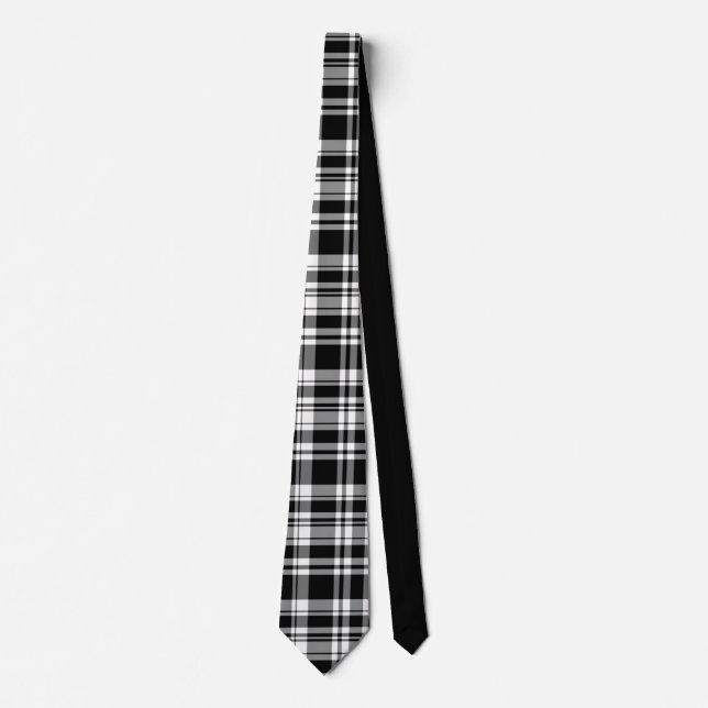 Vit och svart plaid slips (Framsida)