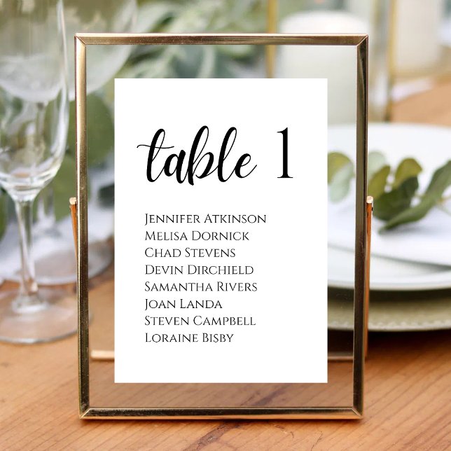 Vit och svart prickig modern elegans bröllop bordsnummer (White and black speckled table number adds modern elegance to your wedding reception setup)