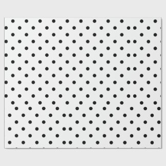 Vit och svart prickig presentpapper | Klassisk