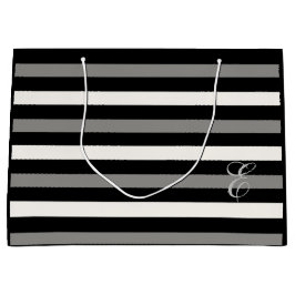 Vit och svart rand-påse