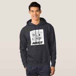 Vit och svart RUGGED GEEK Motherboard Tech Hoodie