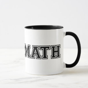 Vit och svart Team Math Mugg