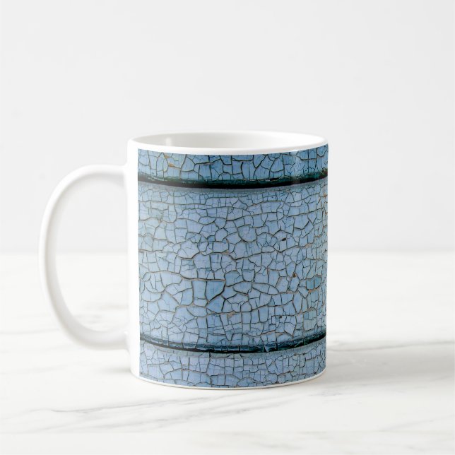 Vit och svart träbräde kaffemugg (Vänster)