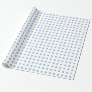 Vit och tänder - blåttpolkaen pricker inpackning presentpapper