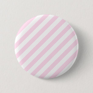 Vit och tänder - rosa Stripes. Knapp