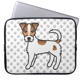 Vit och Tansträv Päls Parson Russell Terrier Laptop Fodral