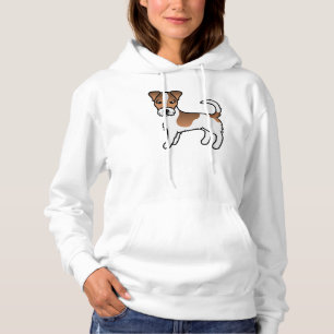 Vit och Tanstrimmig Grovhårig Jack Russell Terrier T Shirt