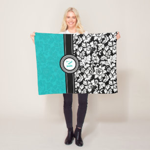 Vit- och turkockskador fleecefilt