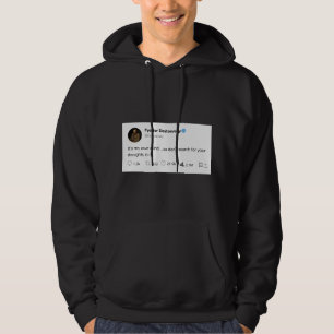 vit offert för djup svart mörk hoodie