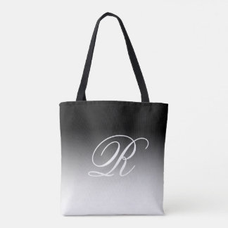 Vit Ombre över valfri Färg med Monogram Tygkasse
