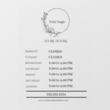 Vit Opak Bakgrundsaffärs Fönsterdekal