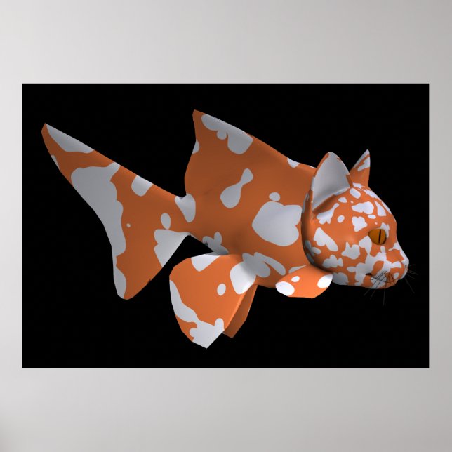 Vit Orange Catfish Poster (Framsidan)