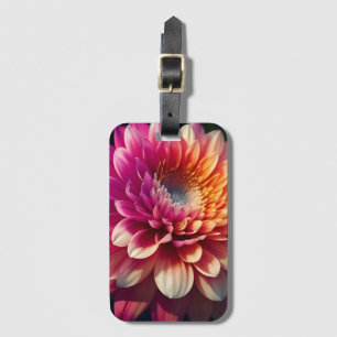 Vit Orange Gult Rosa Lila Blue Dahlia Flower Bagagebricka