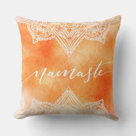 Vit OrangeAccentkudde Kudde