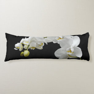 Vit Orchid-Blommar Kroppskudde