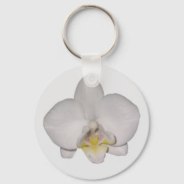 Vit Orchid-nyckelkedja Nyckelring