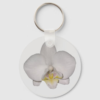 Vit Orchid-nyckelkedja Nyckelring