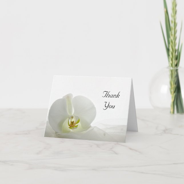 Vit Orchid och Möhippa Veil Tack (Framsida)