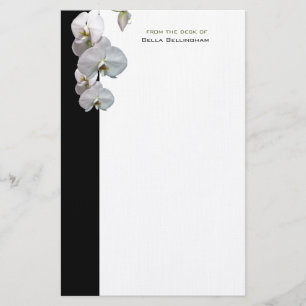 Vit Orchids Stationery Brevpapper