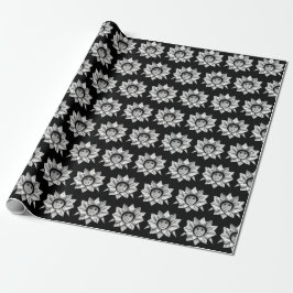 Vit Origami-stjärna med sjömil Presentpapper
