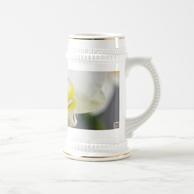 Vit orkidéblomma sejdel (Höger)