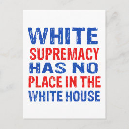 vit överlägsenhet vykort