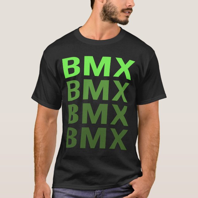 Vit övertoning BMX T Shirt (Framsida)