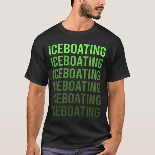 Vit övertoningsbåt Tävla Tävling T Shirt (Framsida)