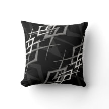 Vit på Black "Thorn" Pillow