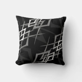 Vit på Black "Thorn" Pillow Kudde