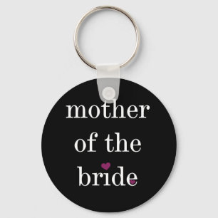Vit på den svart budens mamma Keychain Nyckelring