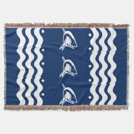 VIT på haj SJÖHJÄRTA kustnära livsstil Mysfilt