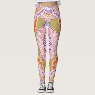 Vit på pappfärg 2 leggings