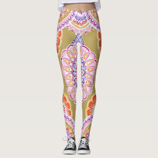 Vit på pappfärg 2 leggings