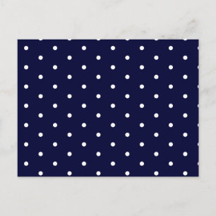 Vit på Polka dots Vykort