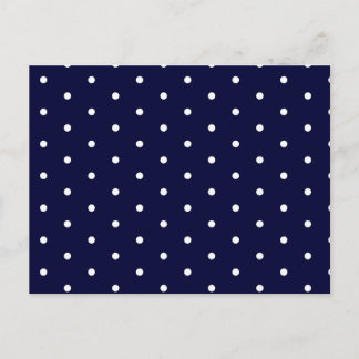 Vit på Polka dots Vykort
