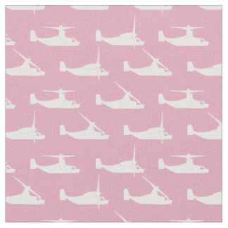 Vit på Rosa V-22 Osprey Mönster Fabric Tyg