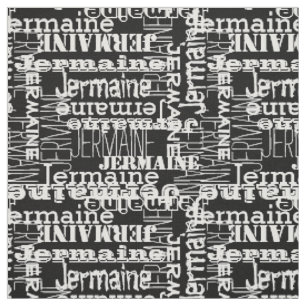 Vit på svart modern känd Collagedekor Tyg