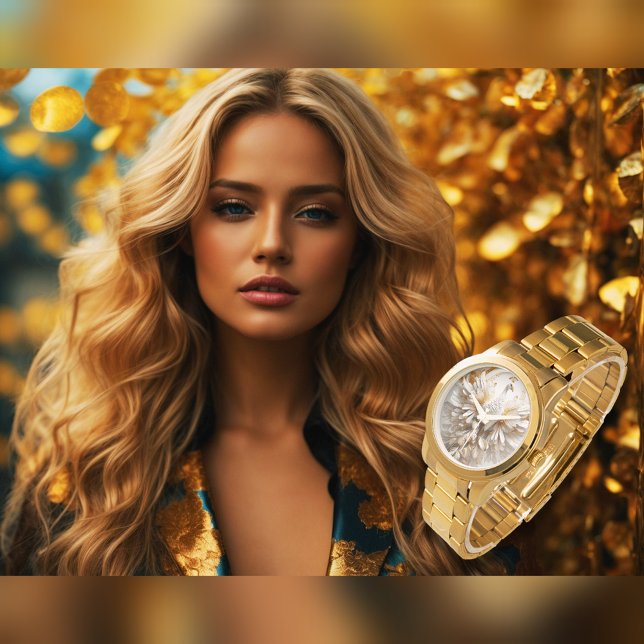 Vit påk, bevakning armbandsur (Skapare uppladdad)