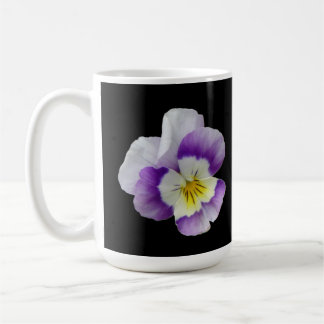 Vit Pansy-mugg Kaffemugg