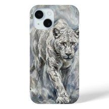 Vit Panter Telefonfodral – Ethereal Majesty Kollek