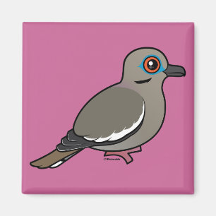Vit-påskyndad duva magnet
