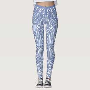 Vit Peacock-design Leggings