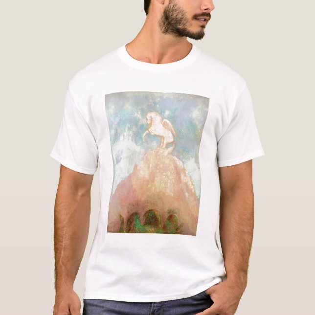 Vit Pegasus, c.1908 (olja på kanfas) Tee (Framsida)