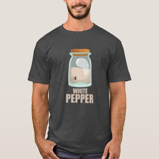 Vit peppar krydda smak matlagning pojke t shirt (Framsida)