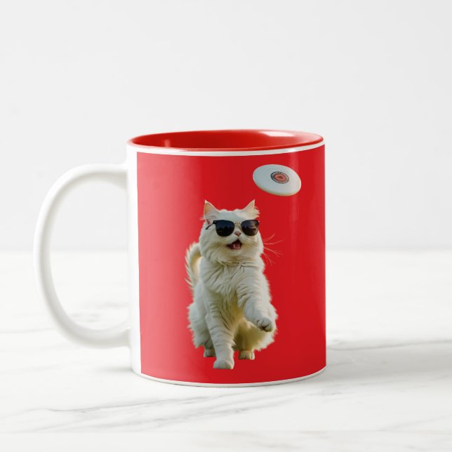 Vit persisk skiva Golf Två-Tonad Mugg (Vänster)