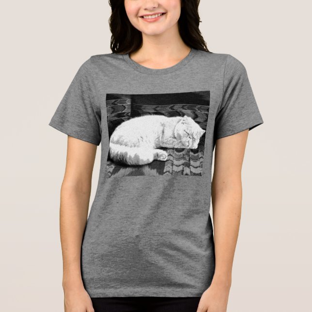Vit persisk sömndräkt t shirt (Framsida)